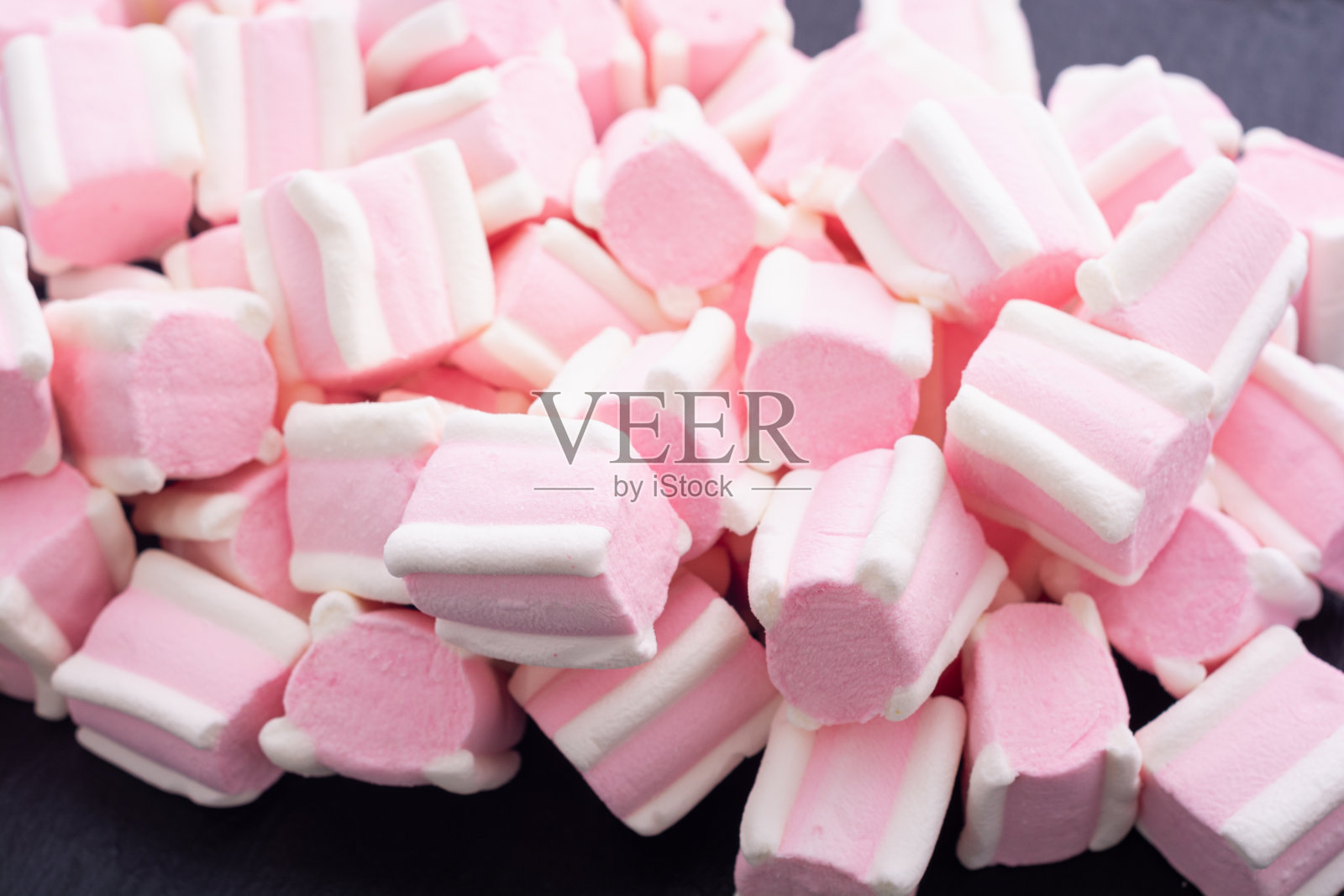 甜的甜点。棉花糖。照片摄影图片