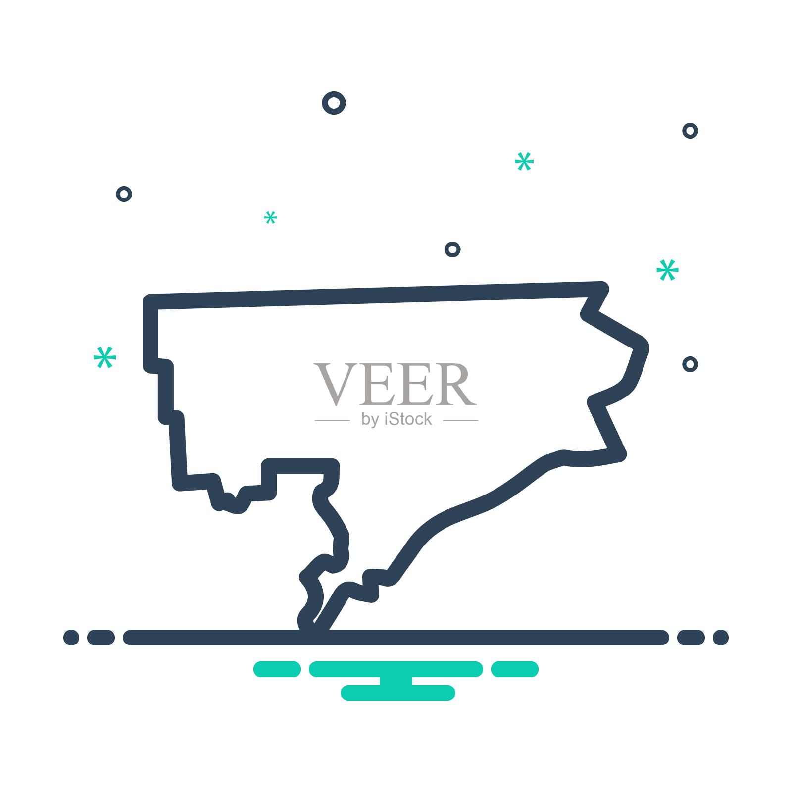 密歇根州底特律插画图片素材