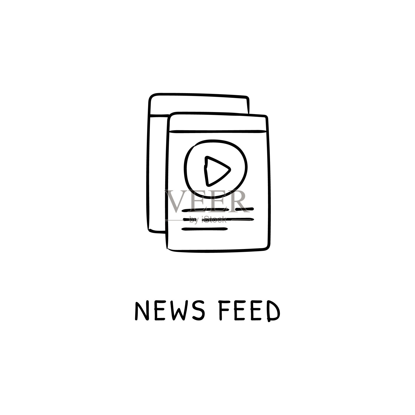 新闻提要插画图片素材