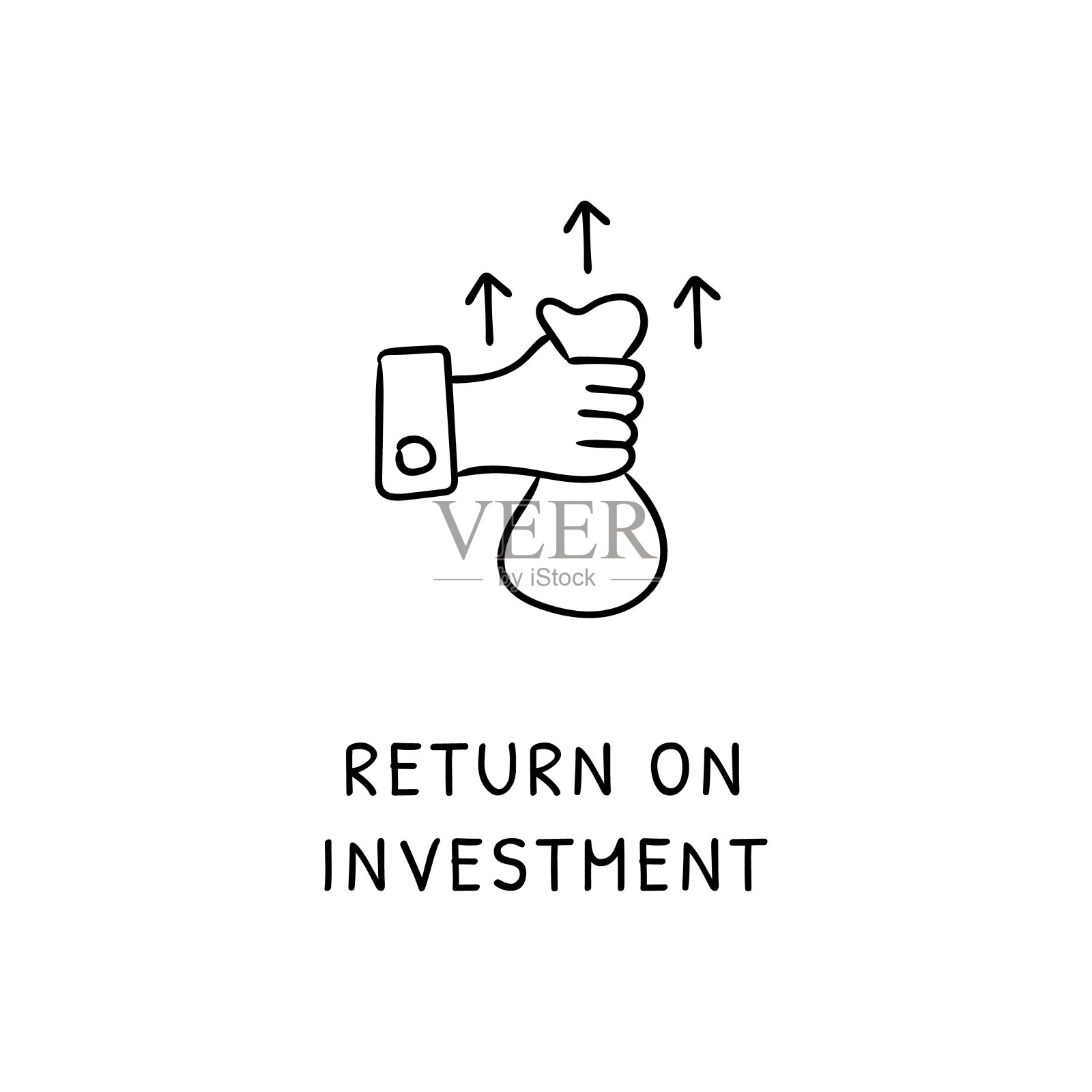 投资回报插画图片素材