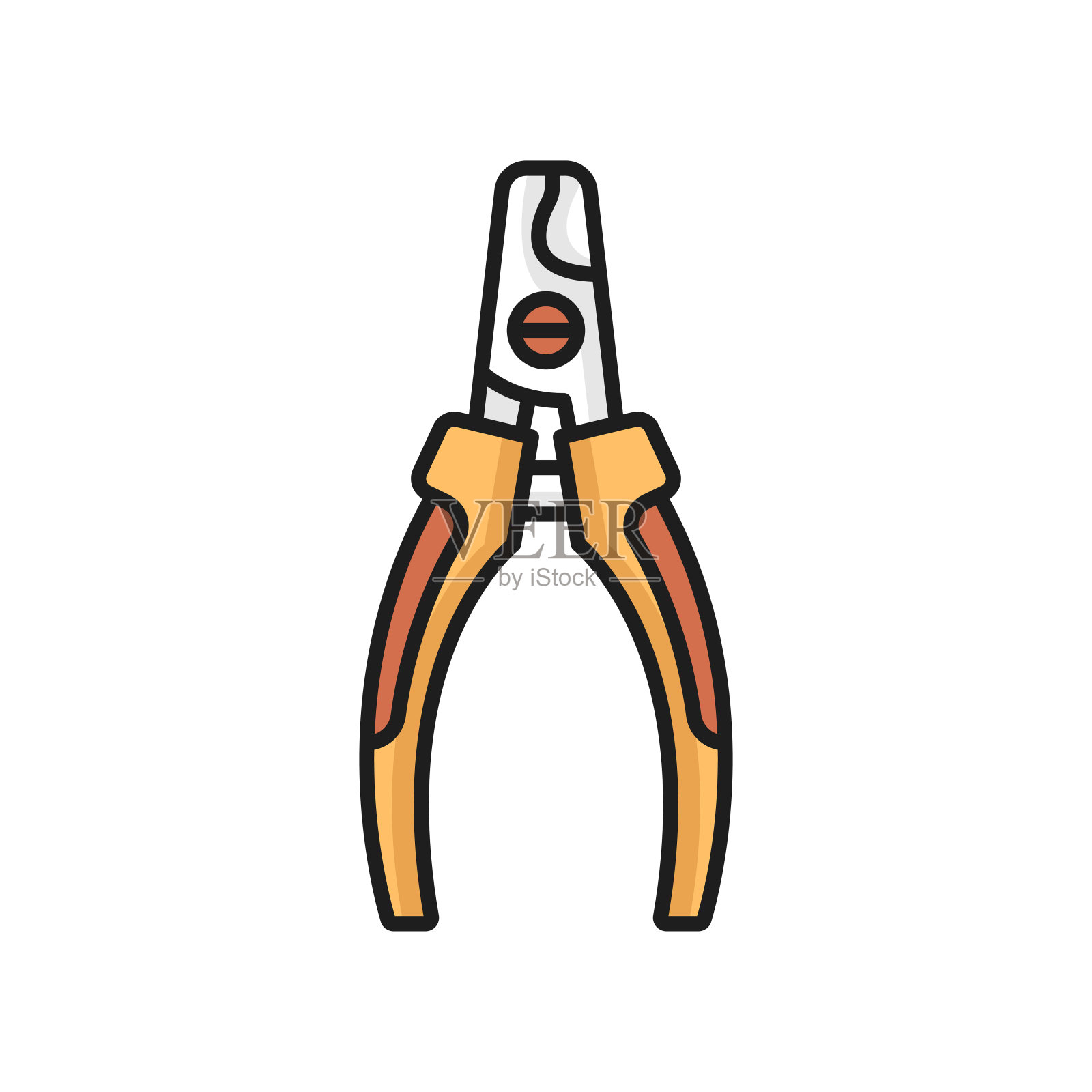 指甲剪为宠物狗和猫孤立的图标插画图片素材