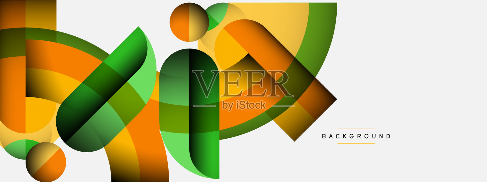 时髦的造型为最小的设计构成增添了色彩插画图片素材