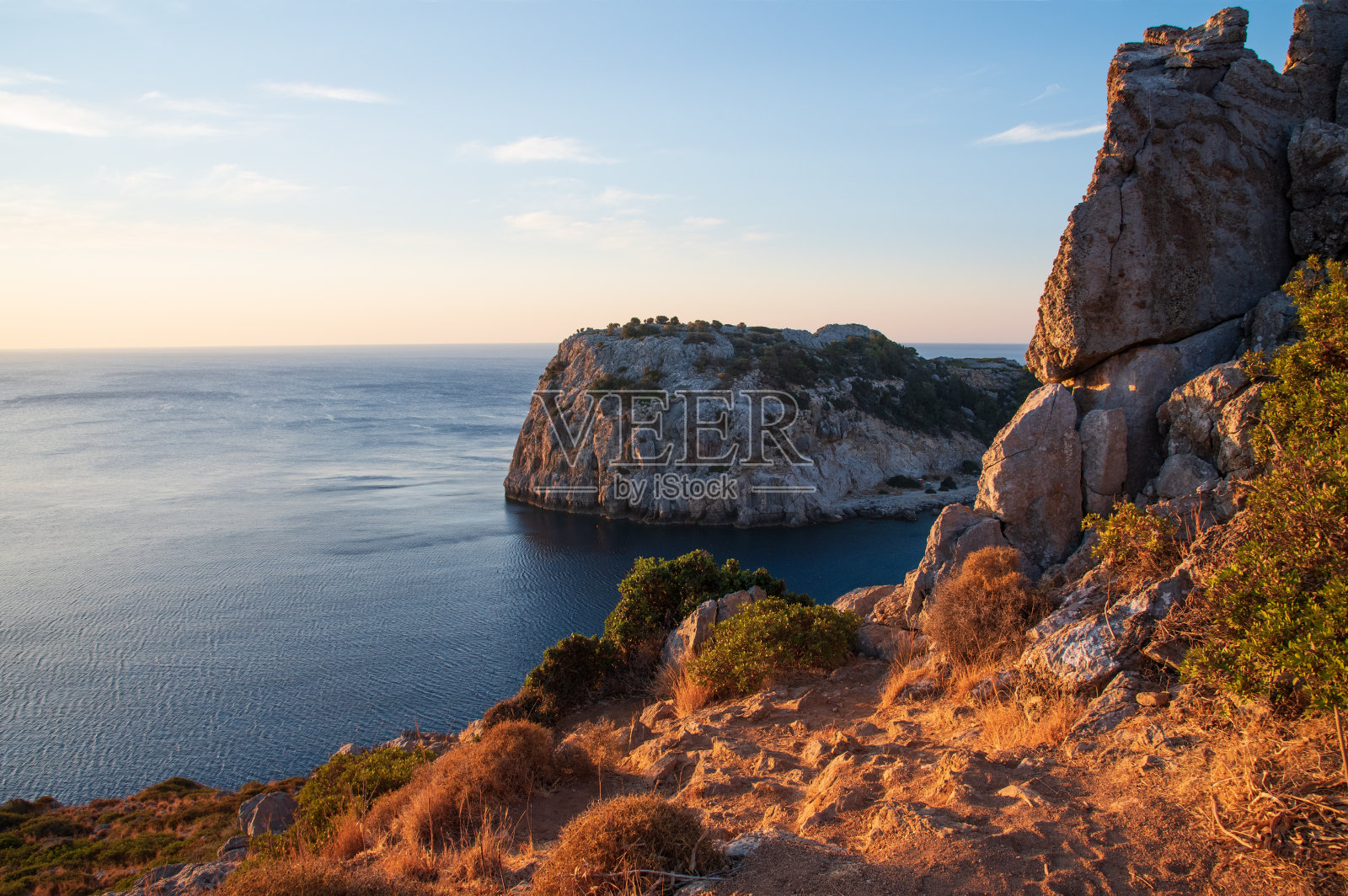 安东尼奎因湾，罗德岛，希腊照片摄影图片