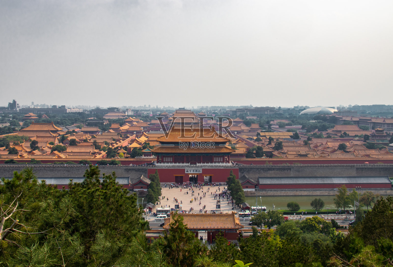 故宫，北京鸟瞰图照片摄影图片