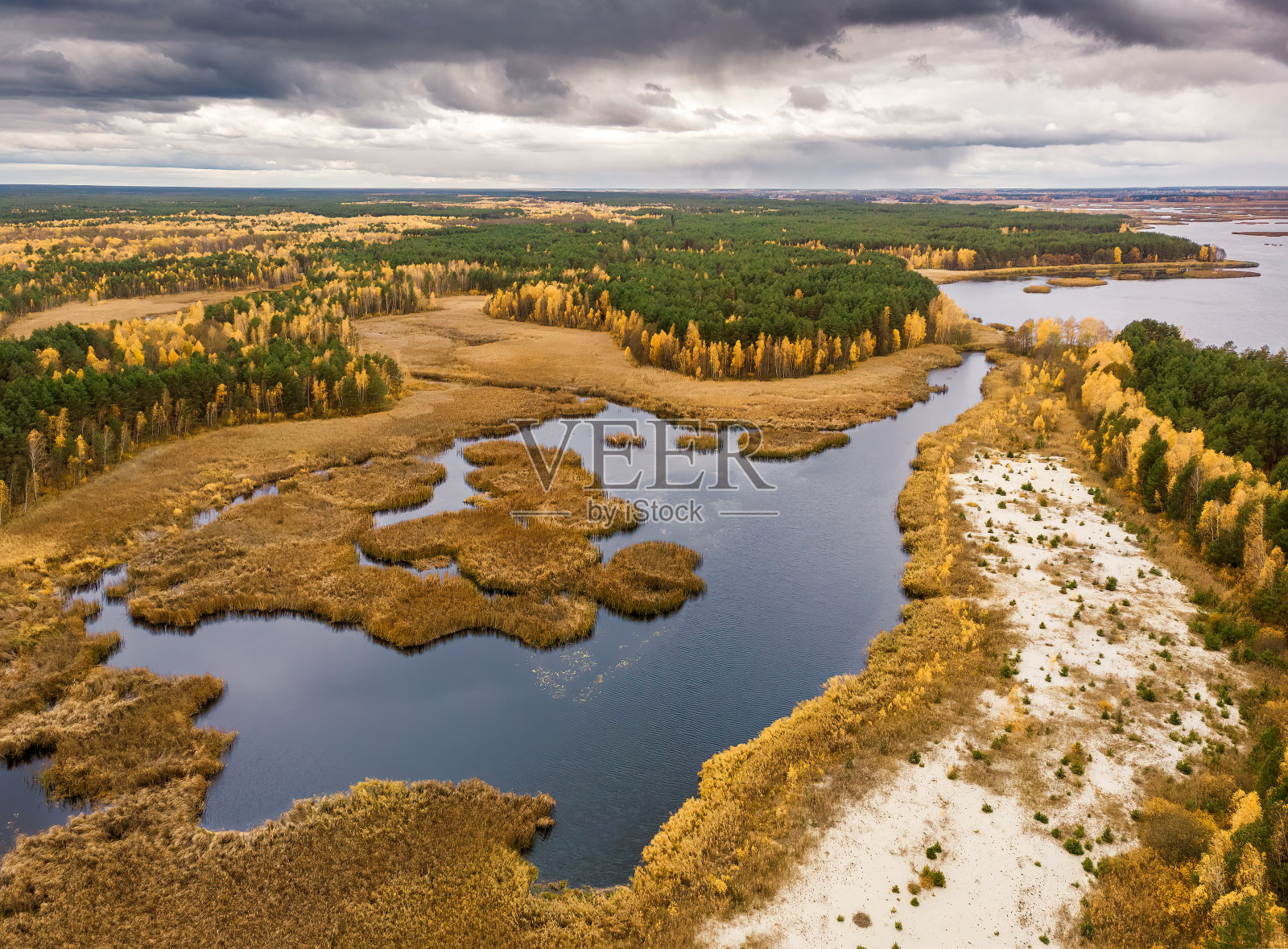 从上面看黄色和绿色照片摄影图片