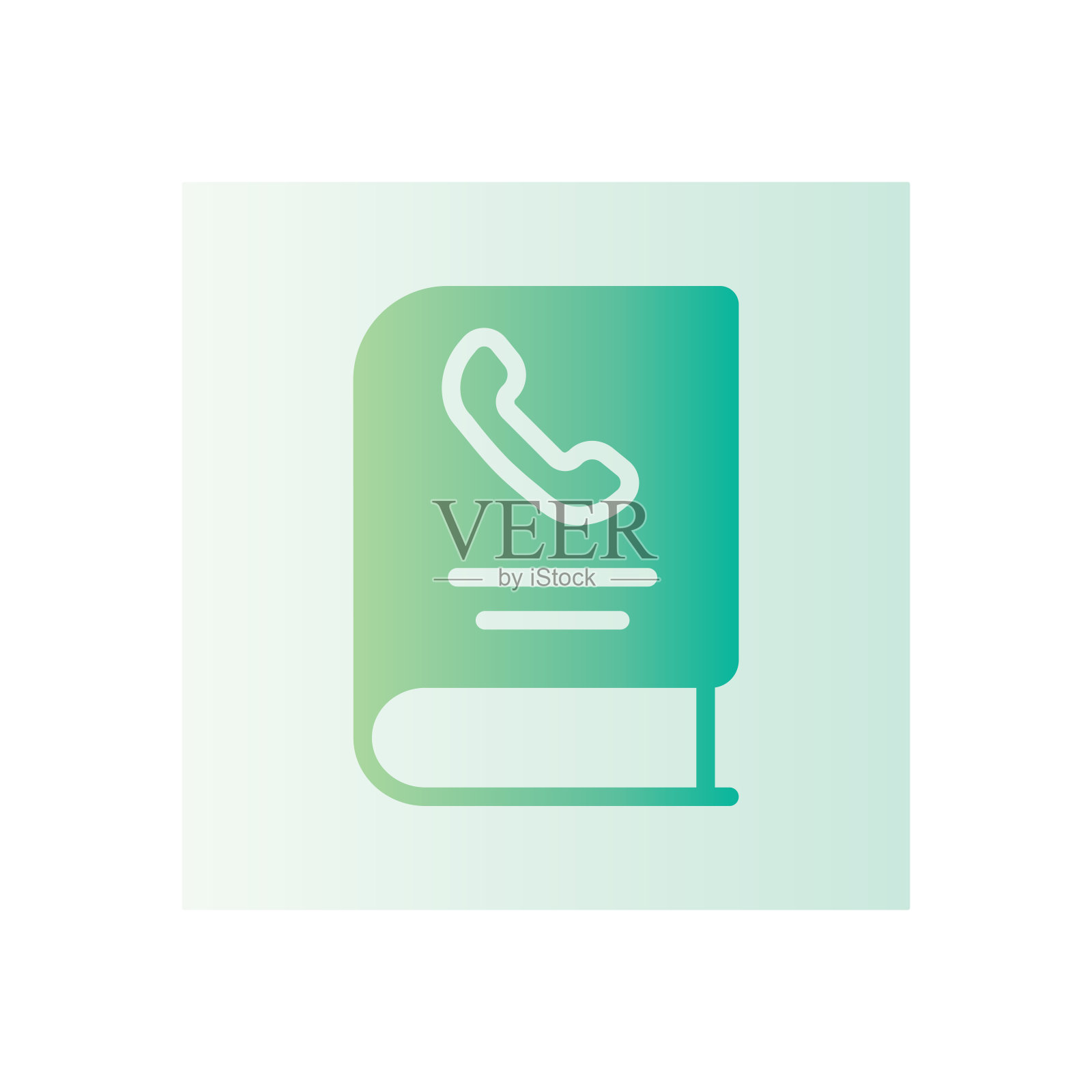 电话簿渐变图标插画图片素材