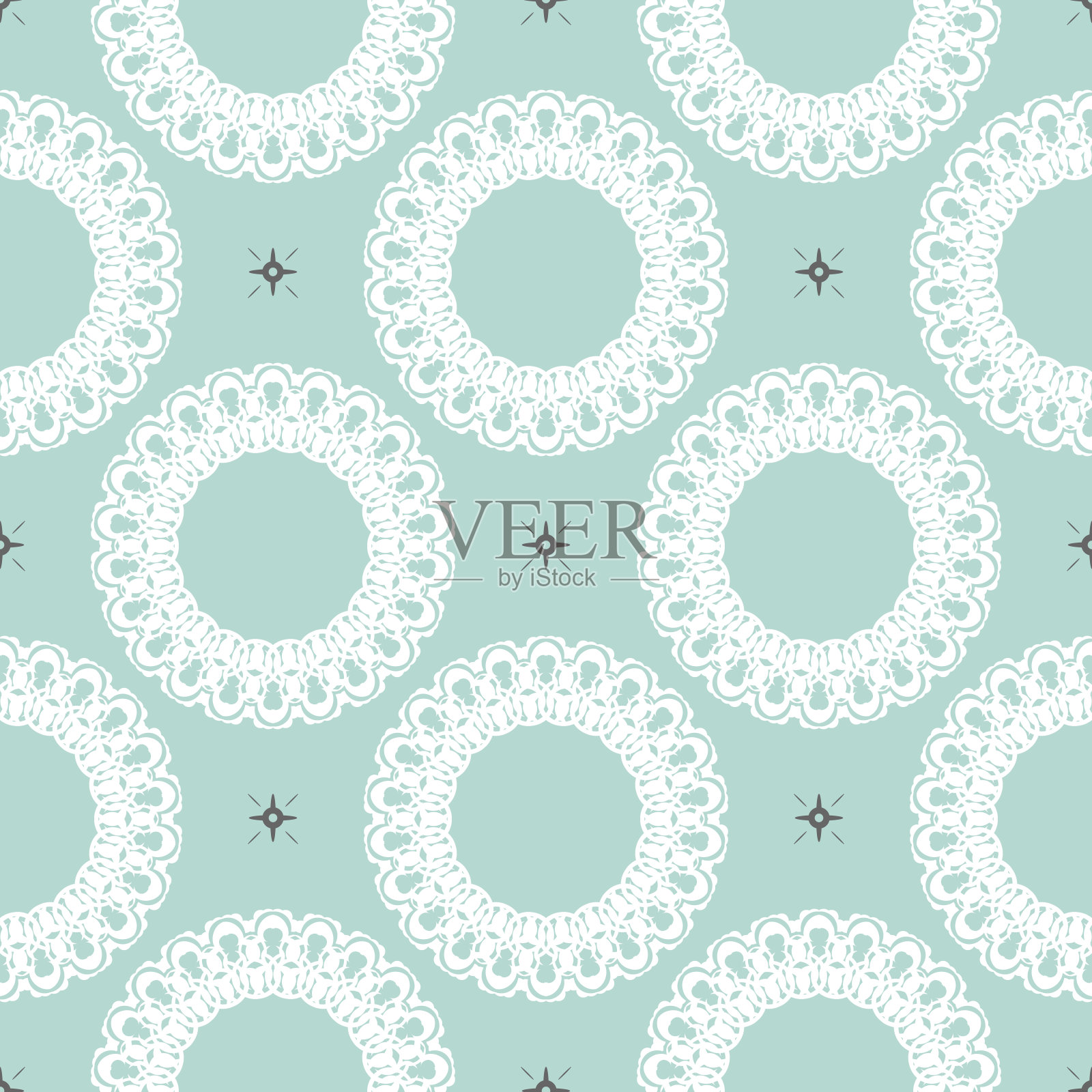 东方无缝矢量背景。巴洛克风格的墙纸图案。淡蓝色花卉元素。图案装饰用于织物、包装、包装。东方花卉装饰。插画图片素材