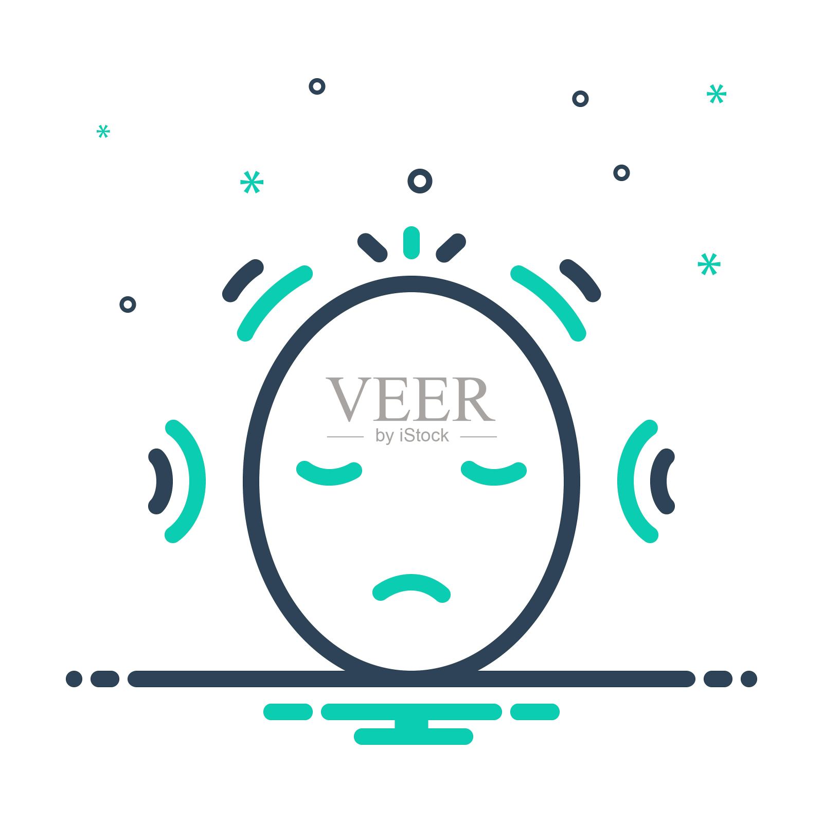 焦虑障碍插画图片素材