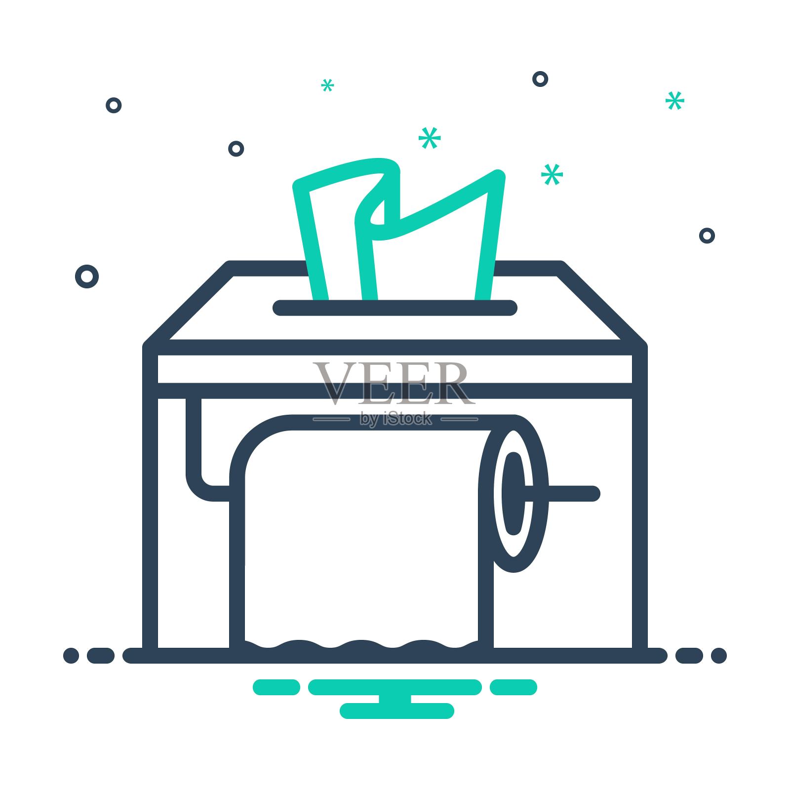 组织湿巾插画图片素材