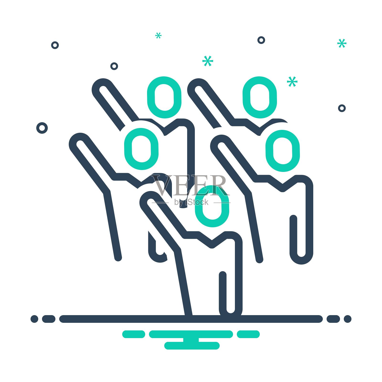 参加参加插画图片素材