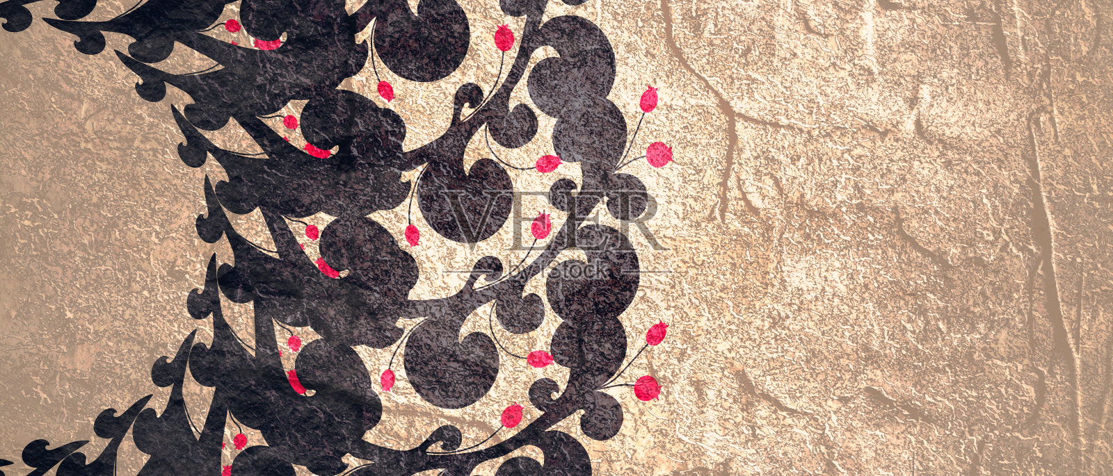 网页横幅带有圆形装饰设计元素插画图片素材