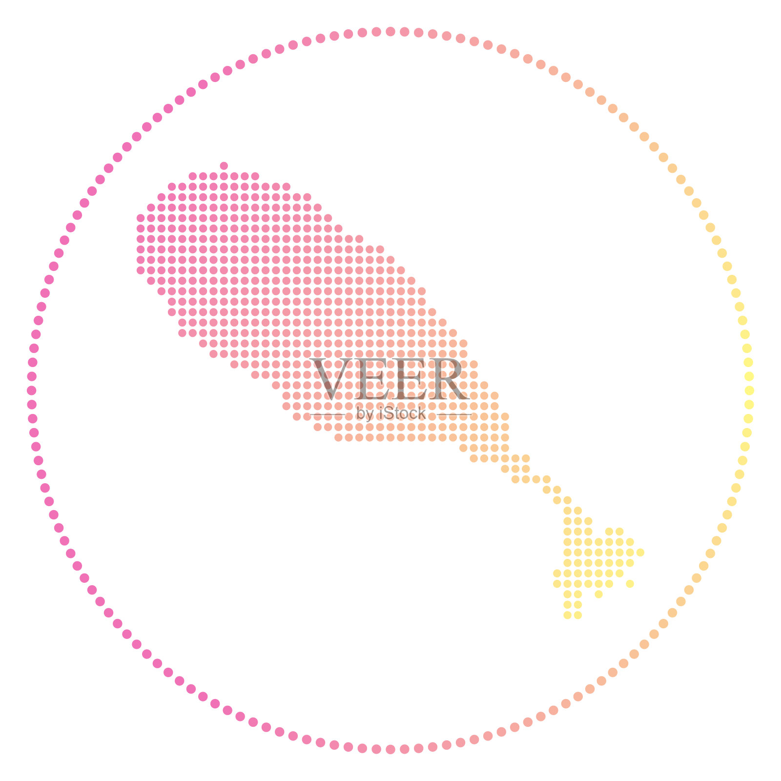 圣基茨数字徽章。设计元素图片