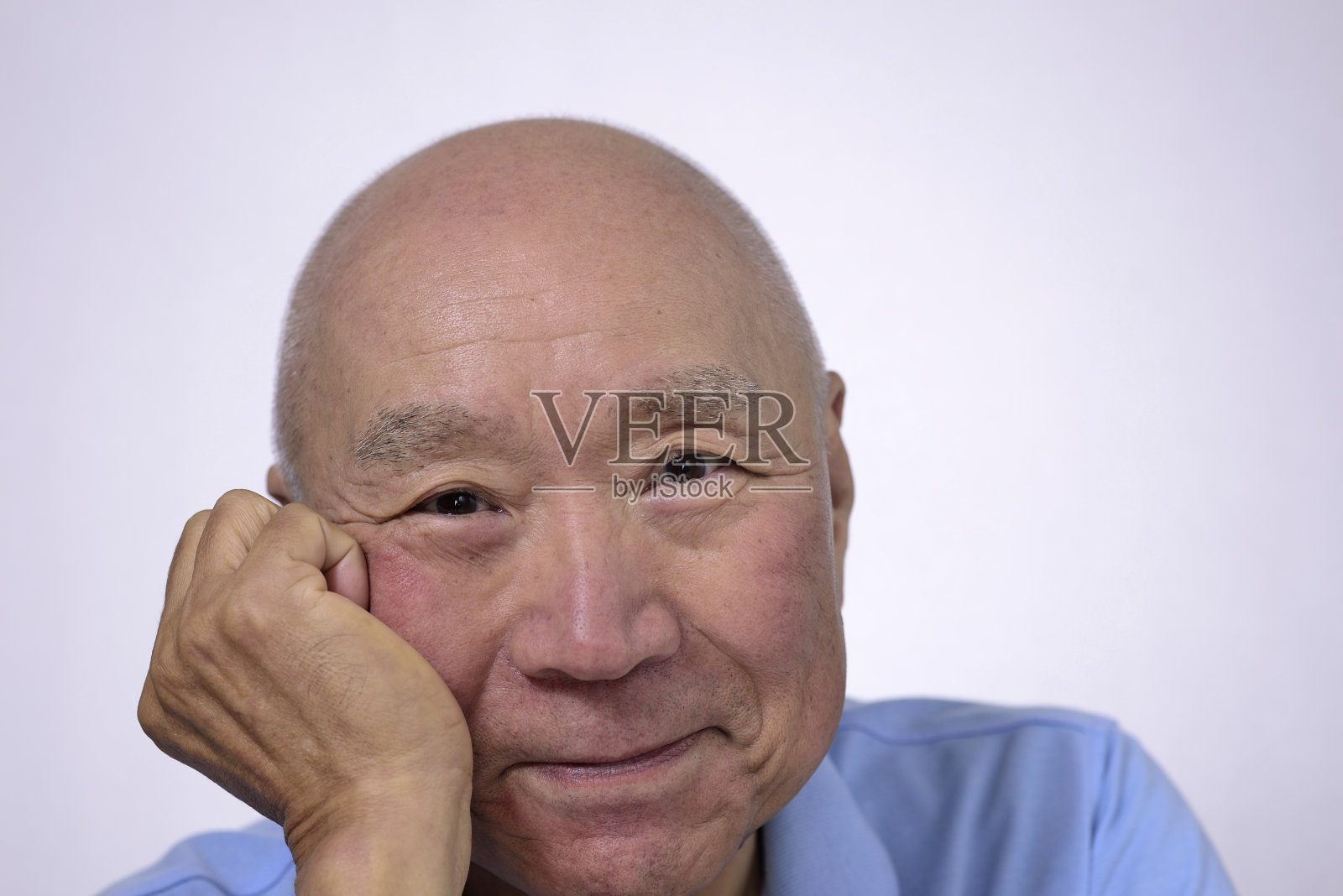 笑脸日本老人的脸照片摄影图片