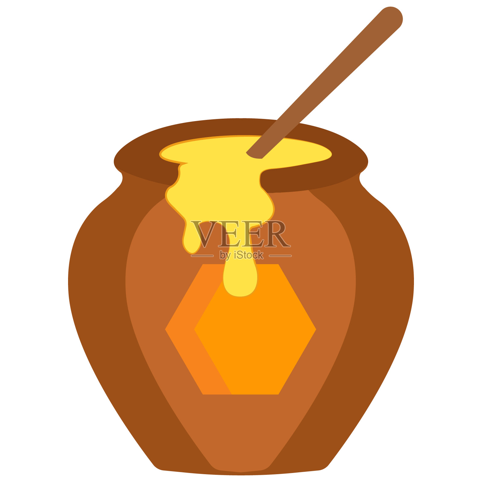 蜜罐维康插画图片素材