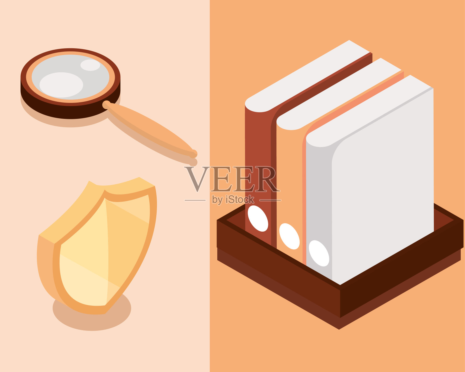 法律和法律，设置插画图片素材