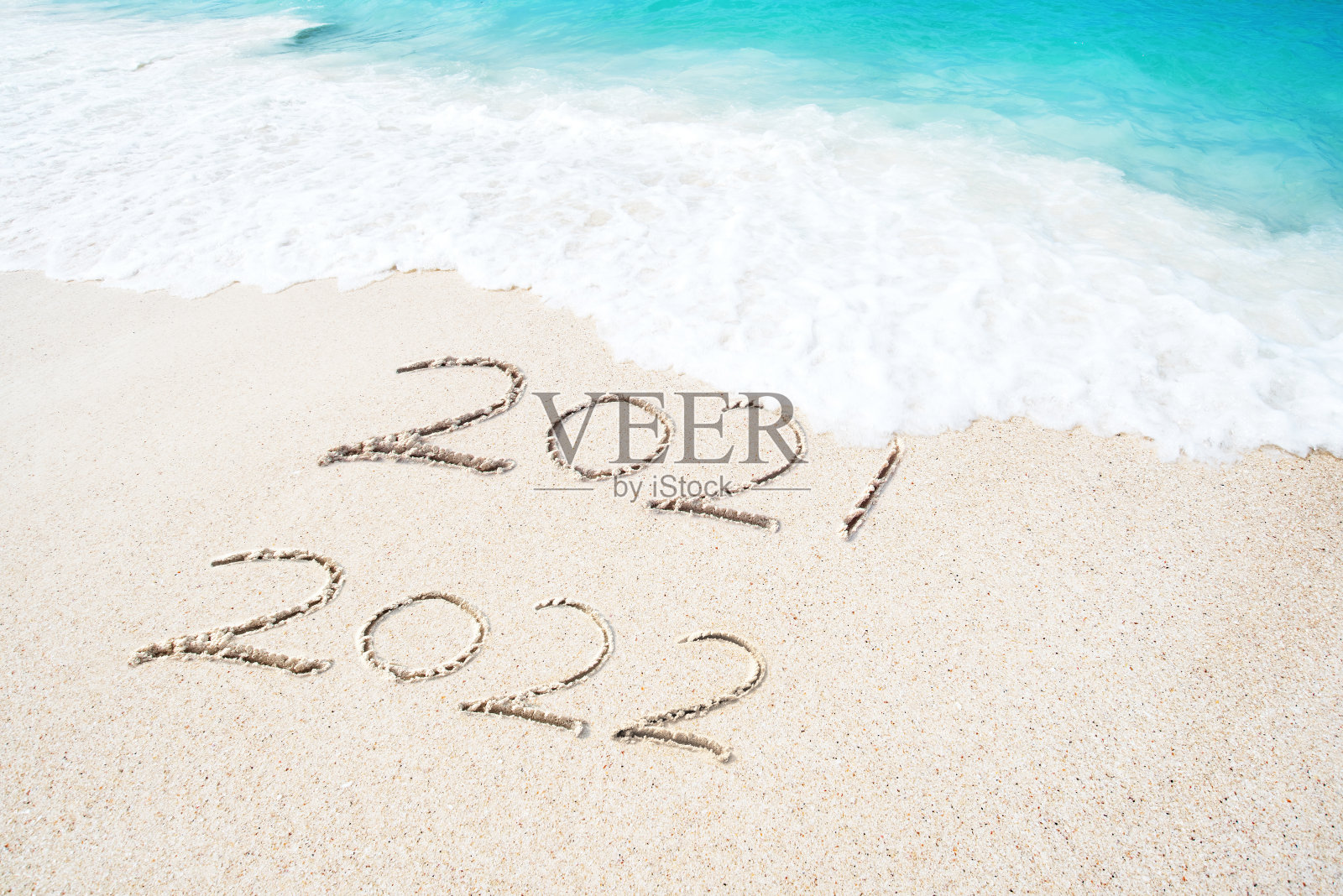 2022年新年取代2021年照片摄影图片