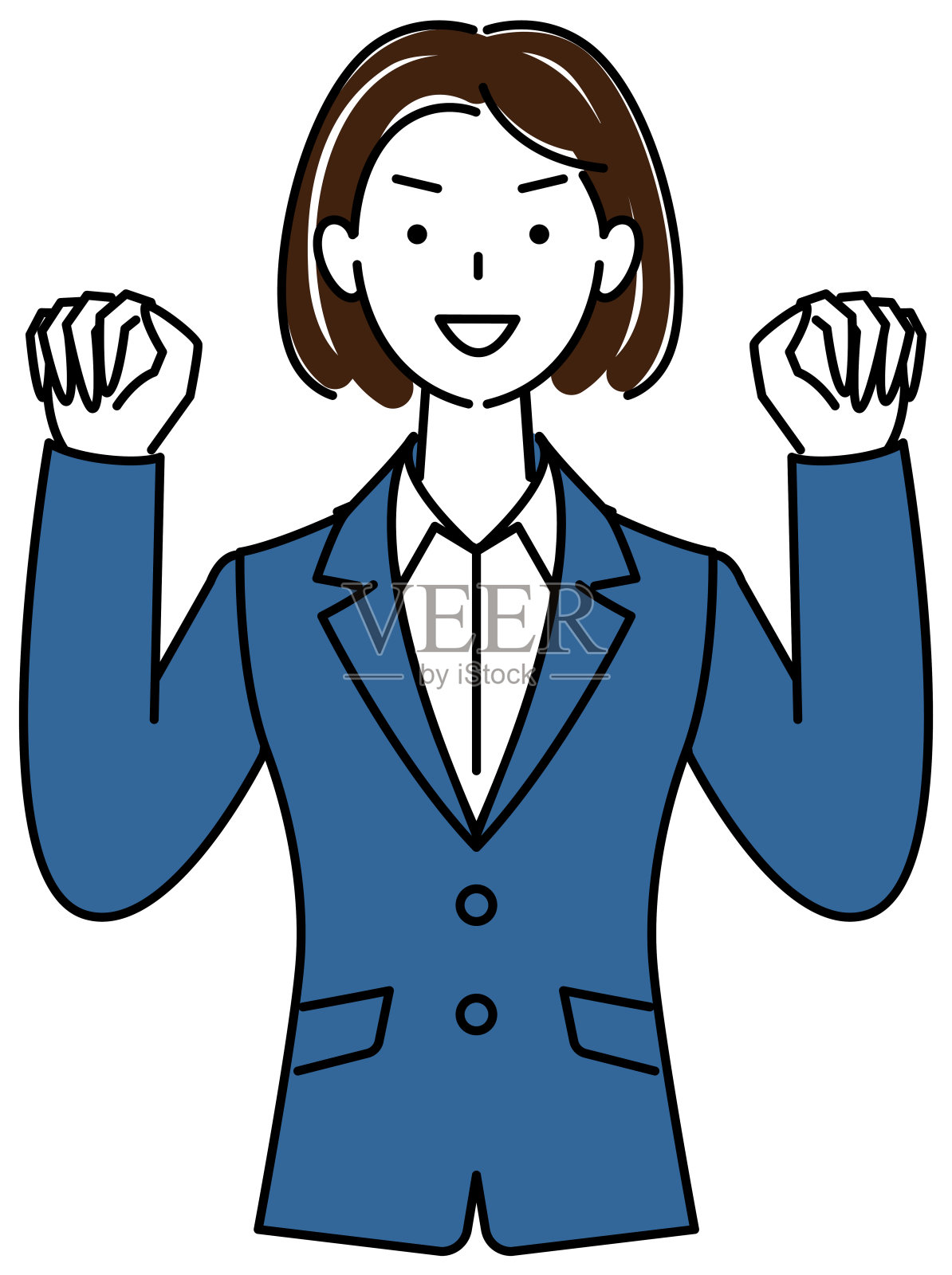 高!一个穿西装的美女和。说明向量设计元素图片