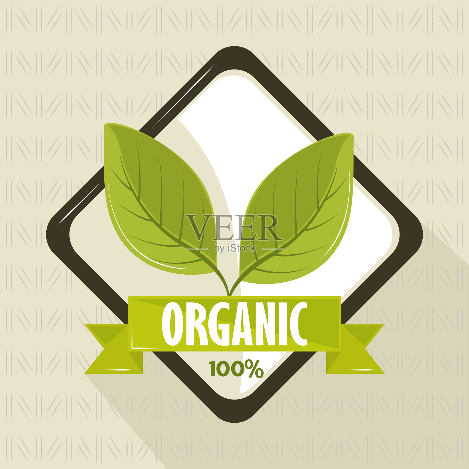 产品有机标签插画图片素材