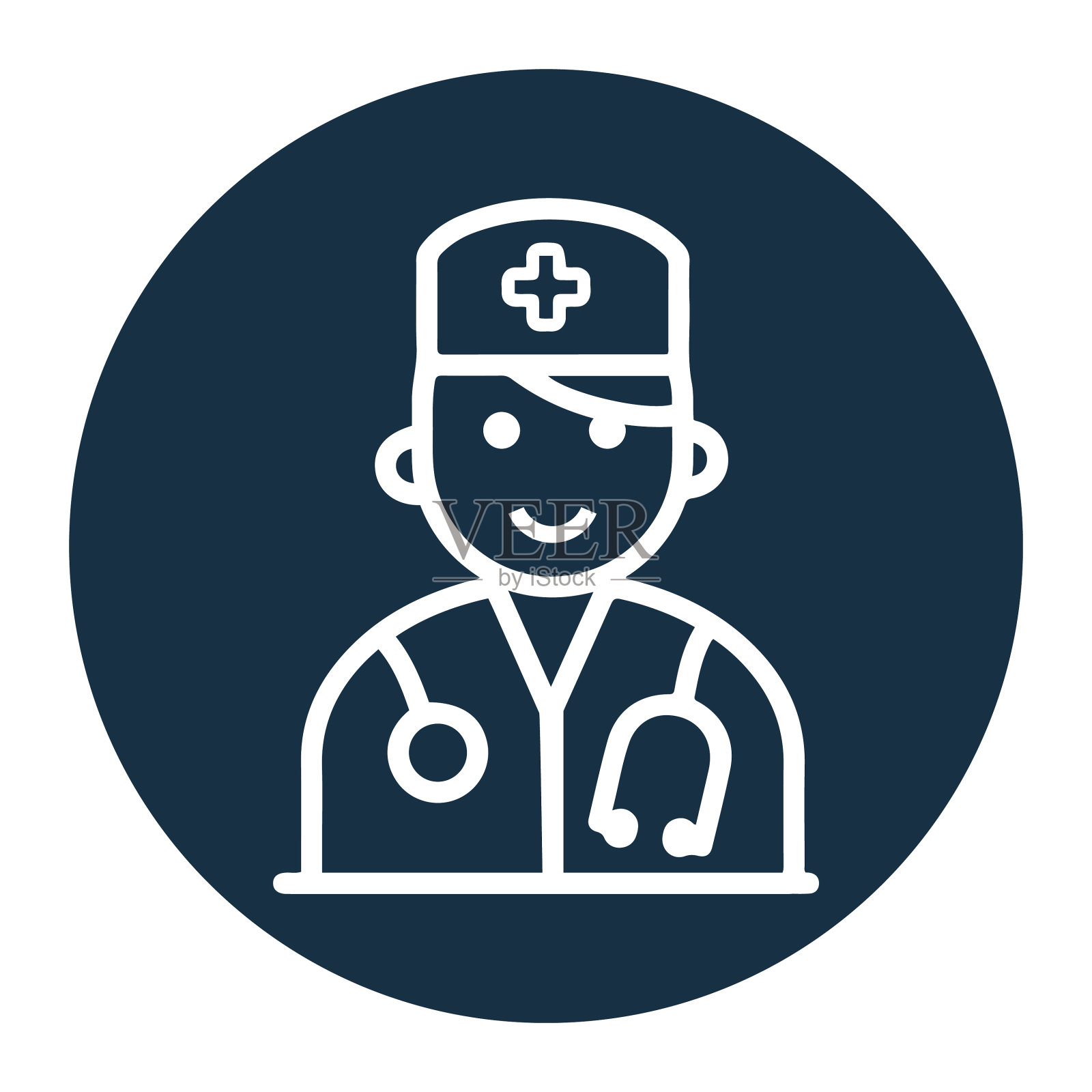 医生或保健医师的图标插画图片素材