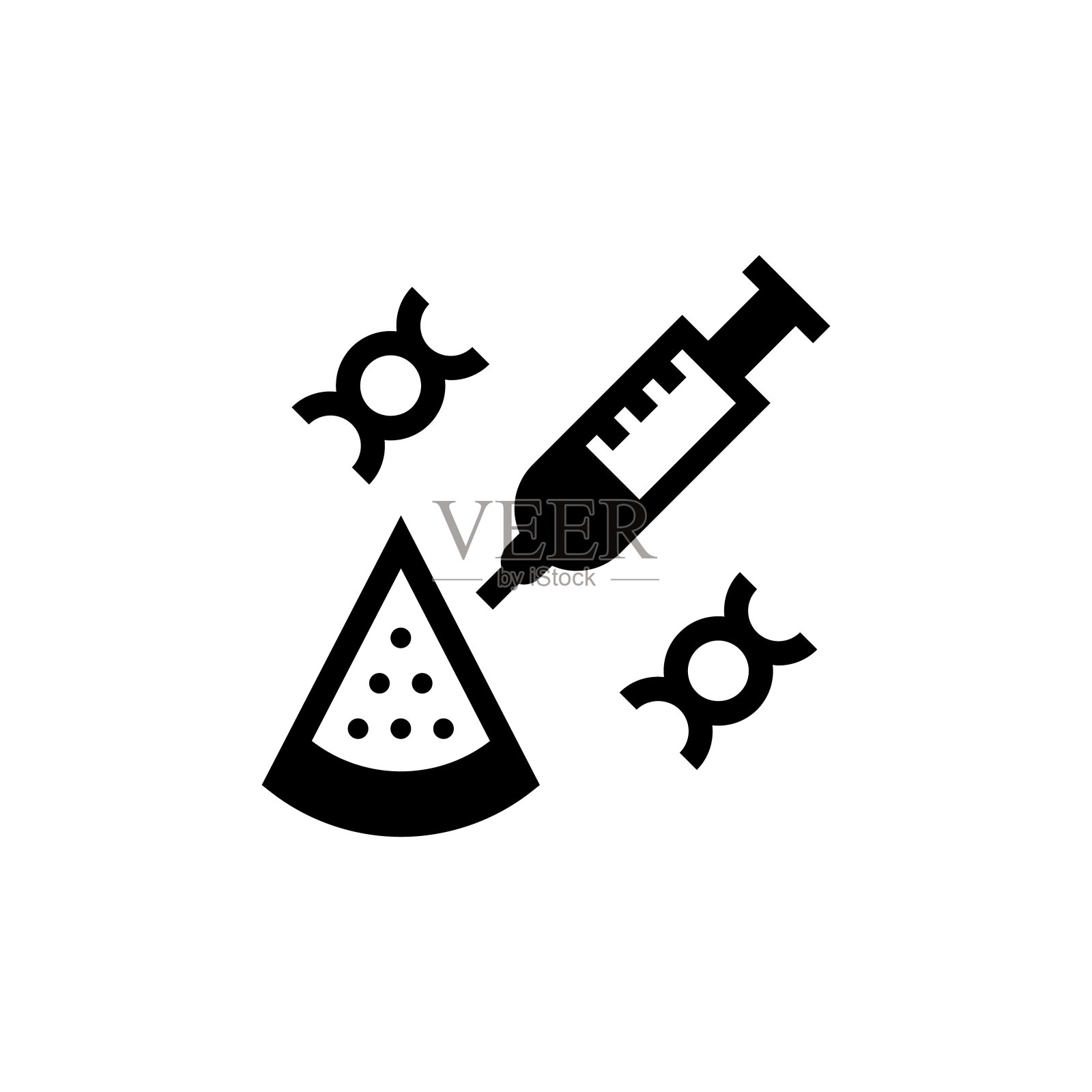 转基因食品插画图片素材