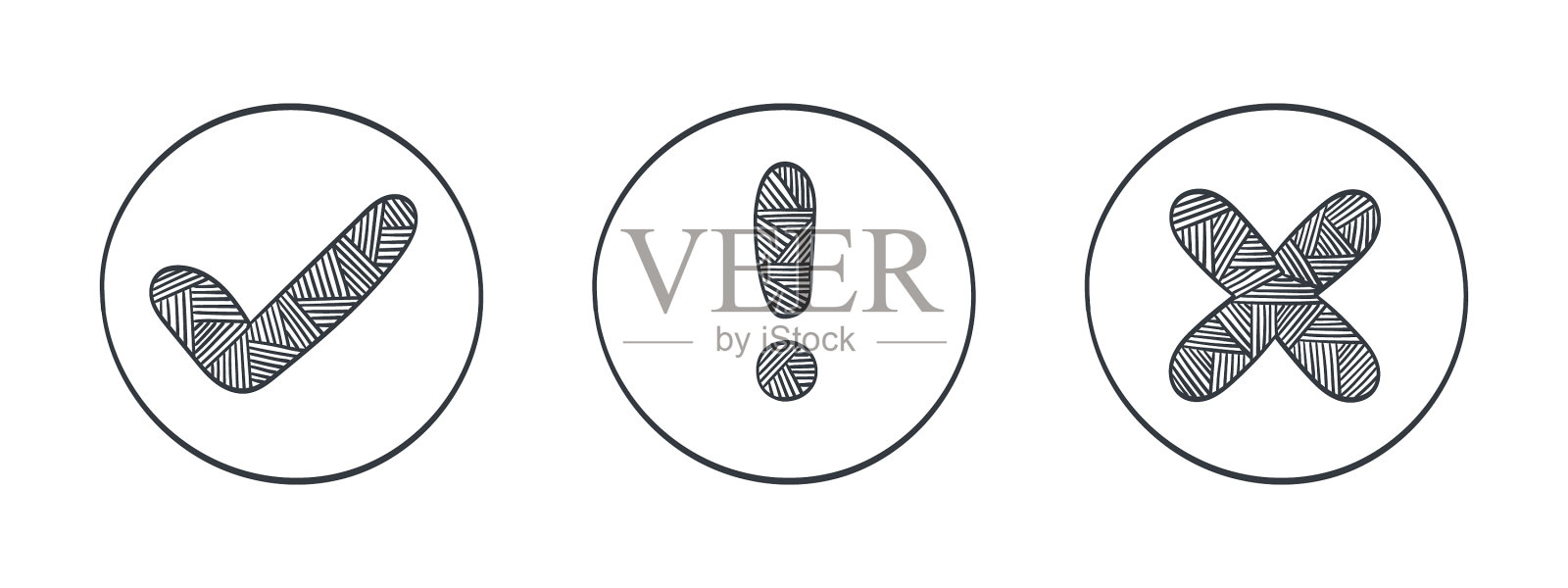 绘制的复选框图标和复选框图标图标素材