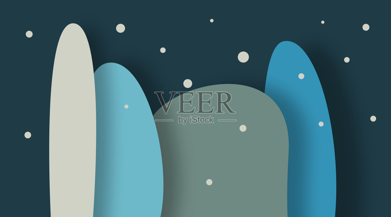 彩色背景网页横幅和数字传单剪纸风格插画图片素材