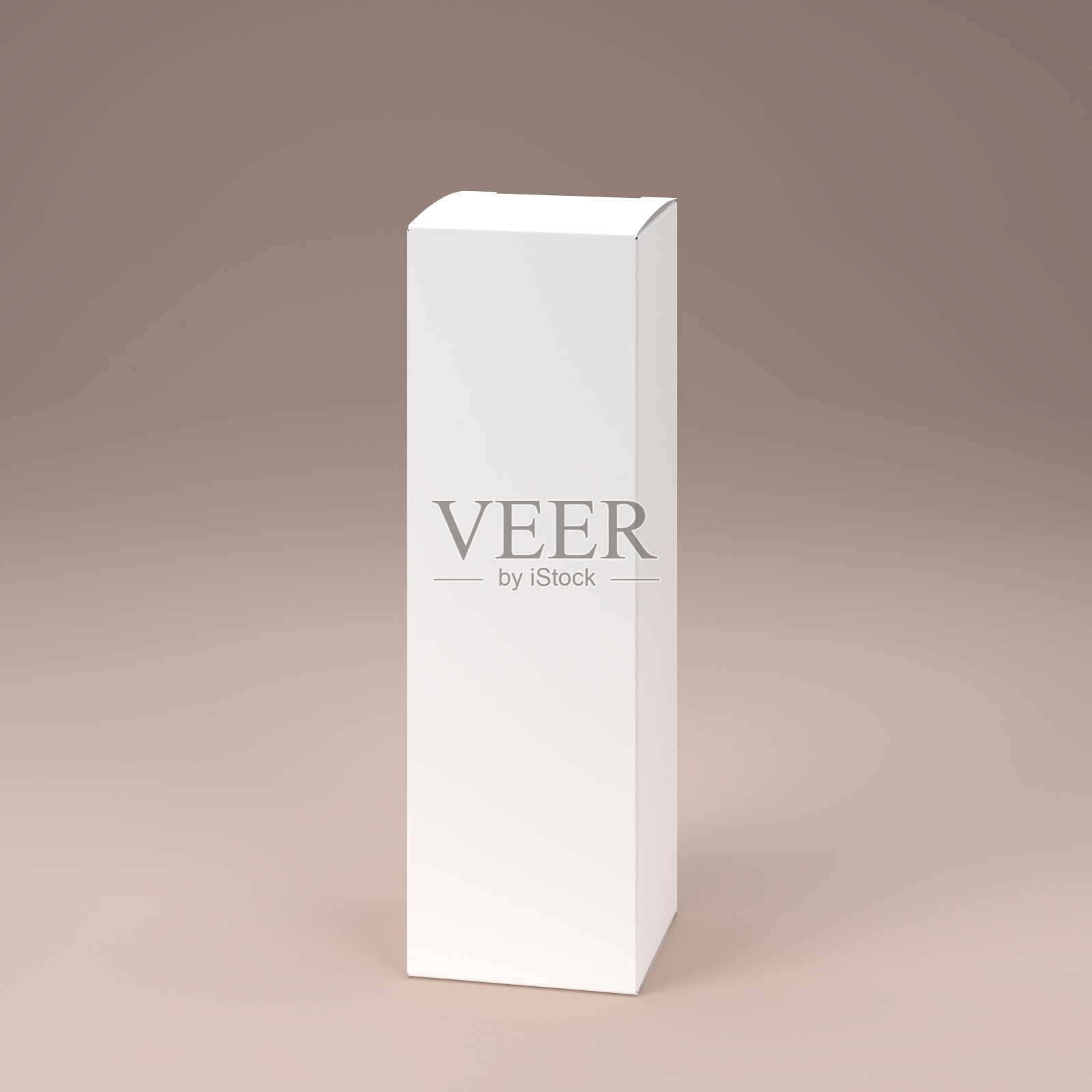 白色折叠盒模型反对米色背景照片摄影图片