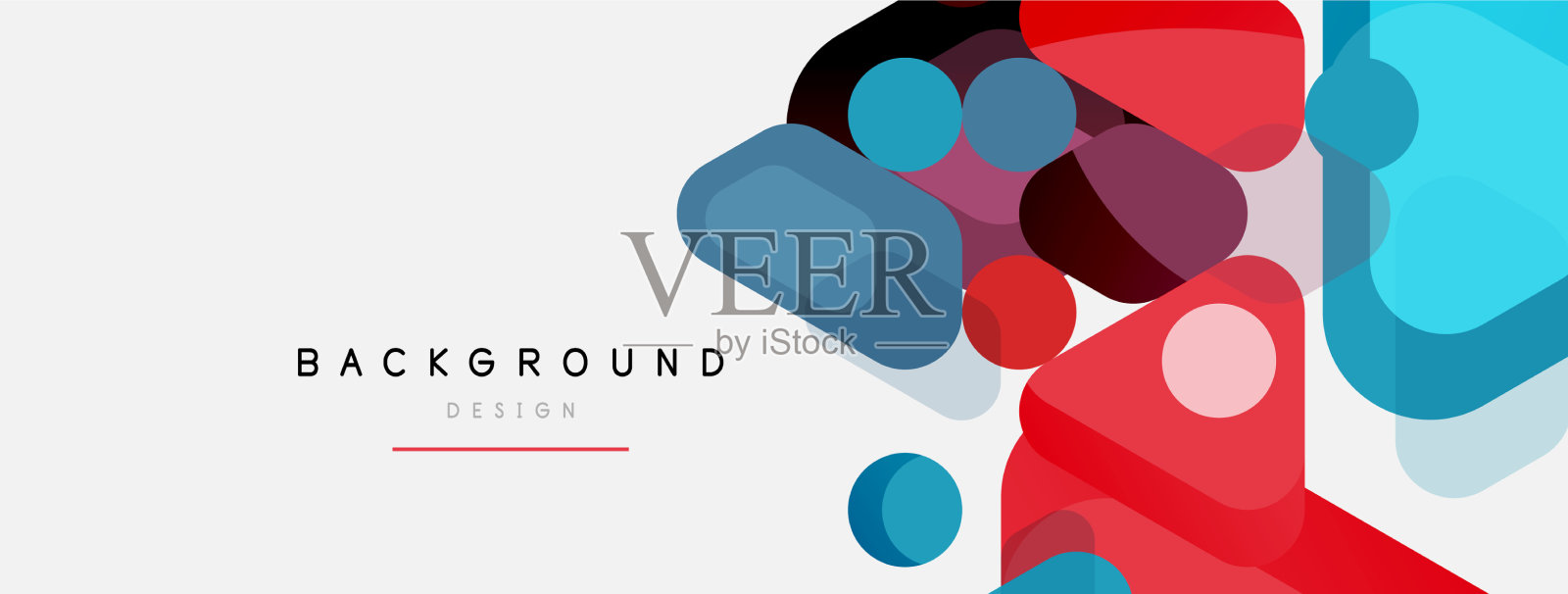 抽象圆形几何图形和圆形插画图片素材