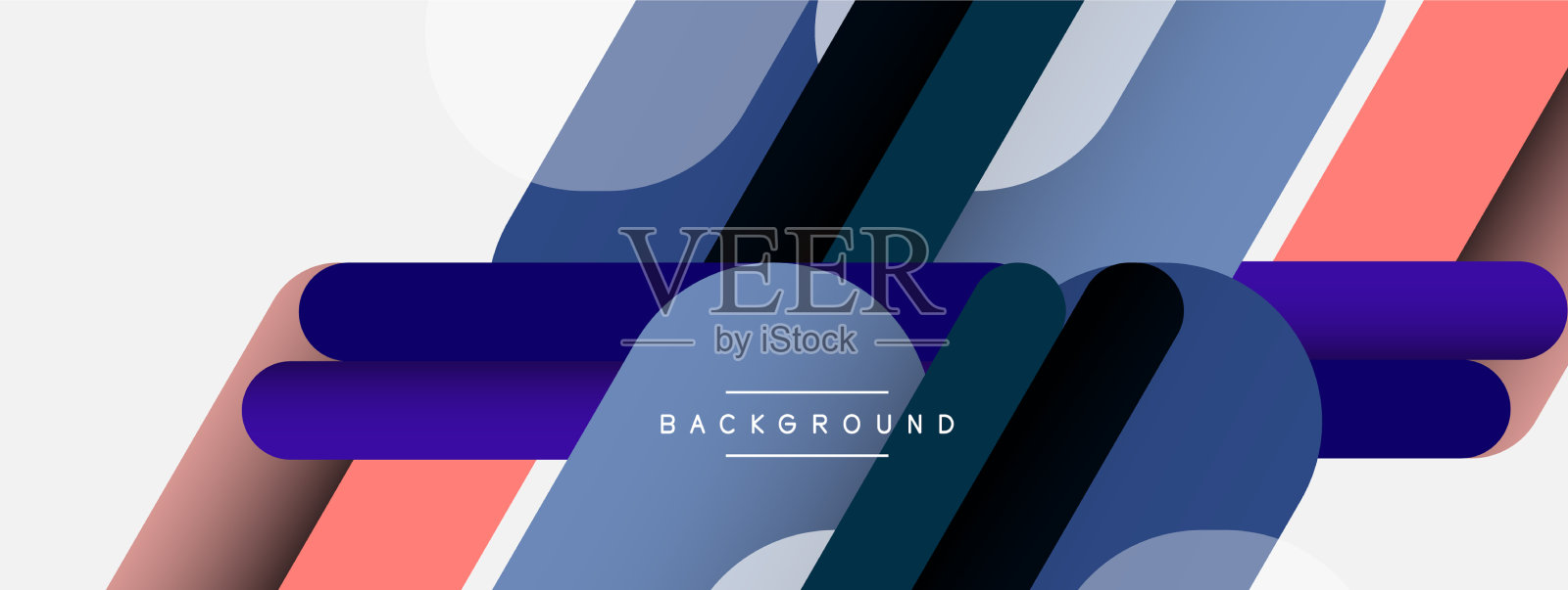 抽象背景圆形线条插画图片素材