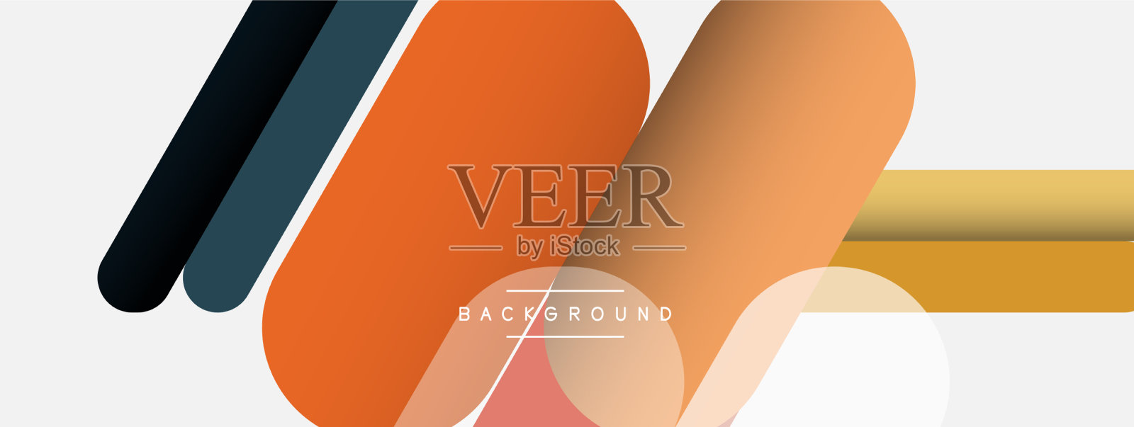 抽象背景圆形线条插画图片素材