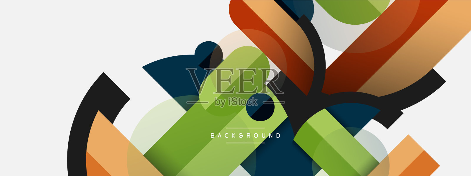 圆形几何图形，直线和圆插画图片素材