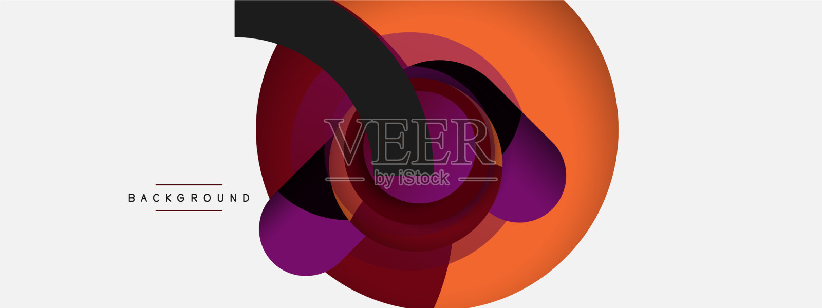 圆形和圆形形状抽象的背景插画图片素材