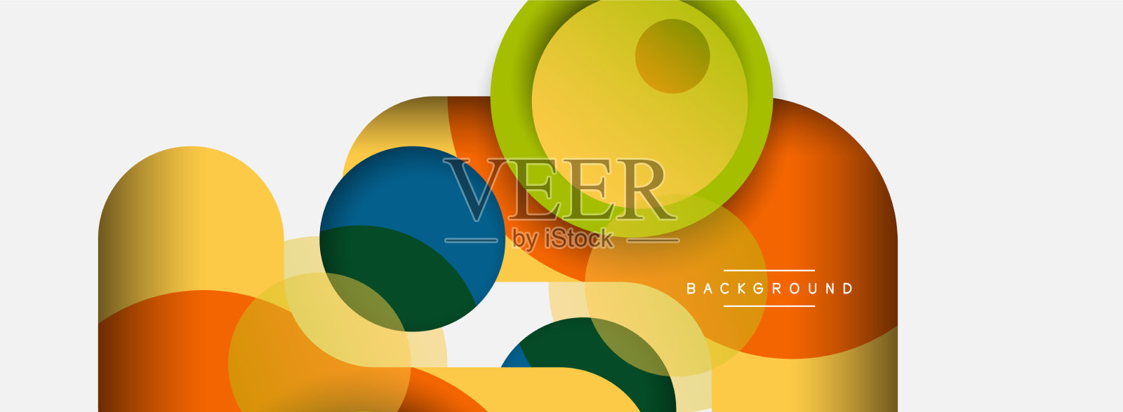 圆形和圆形形状抽象的背景插画图片素材