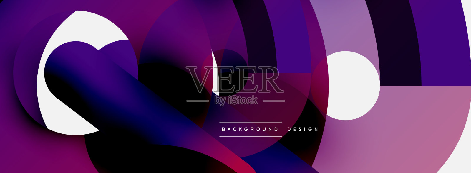 圆形和其他几何形状插画图片素材