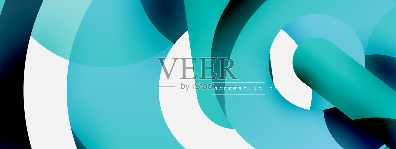 圆形和其他几何形状插画图片素材