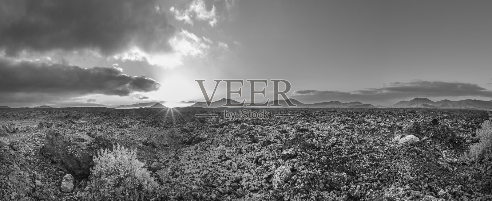 Timanfaya国家公园的火山景观照片摄影图片