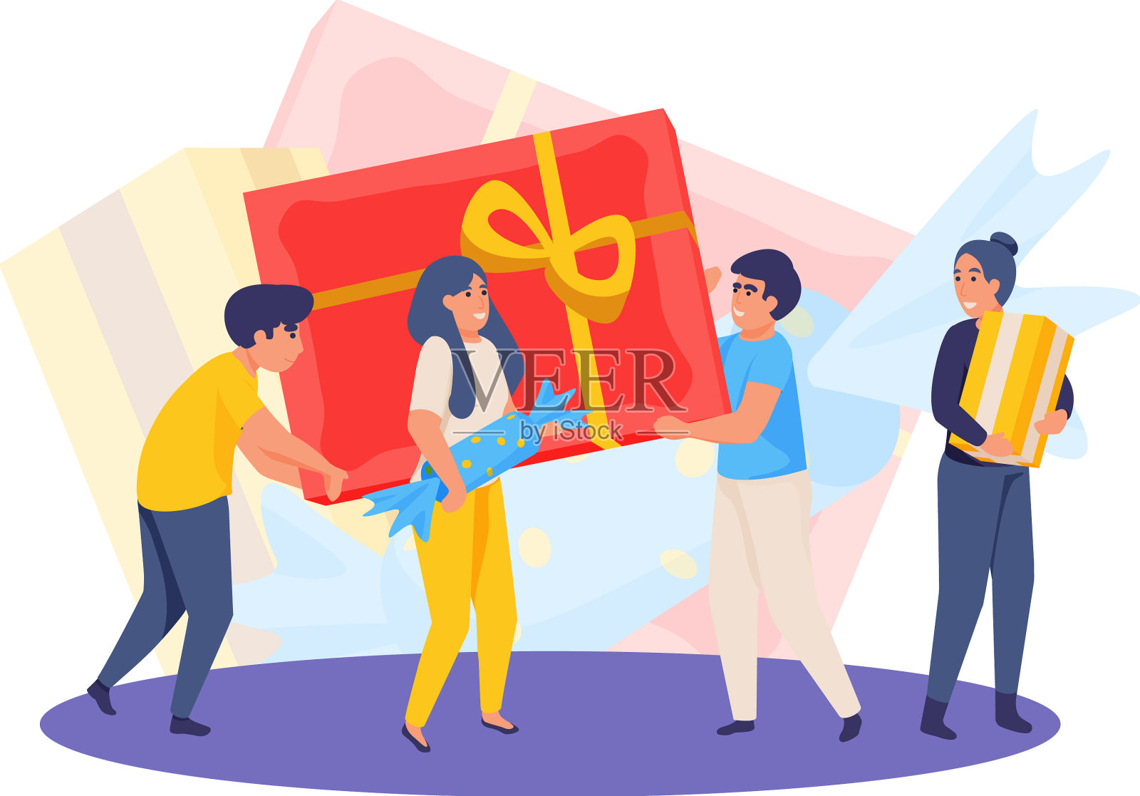 分享礼物庆祝作文设计元素图片