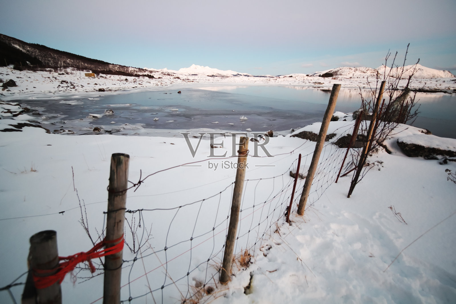 挪威的冬季景观照片摄影图片