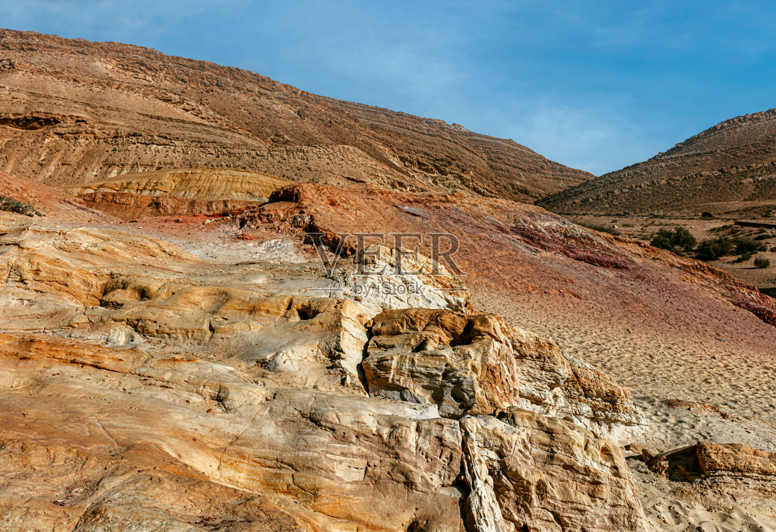 埃鲁哈马市附近的红色沙漠照片摄影图片