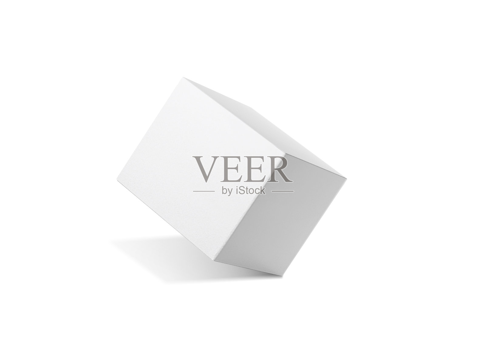 空白包装白色纸板箱隔离在白色背景准备包装设计照片摄影图片