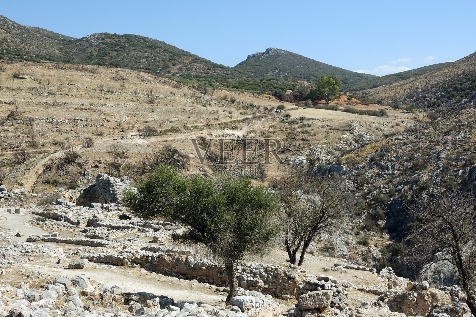 迈锡尼城堡景观照片摄影图片