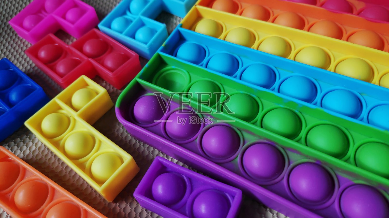 儿童玩具放松推Pop坐立不安玩具股票图片照片摄影图片