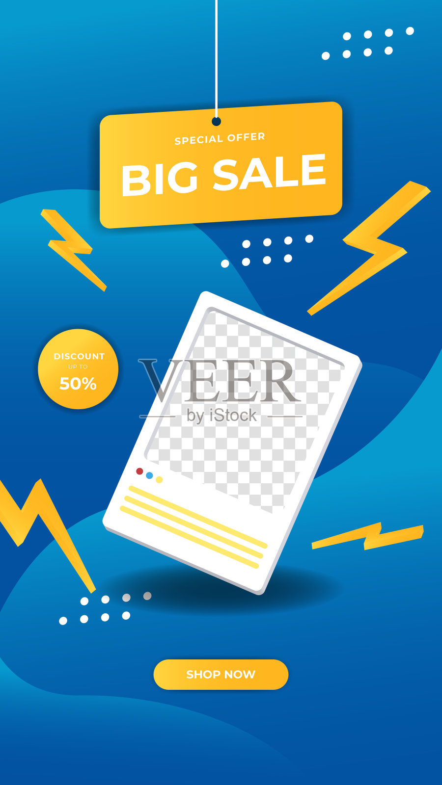 打折社交媒体故事模板。动态现代流体折扣销售特别优惠横幅。黑色星期五，限时抢购，年末大减价，夏季大减价，冬季大减价，新年大减价，情人节大减价。设计模板素材