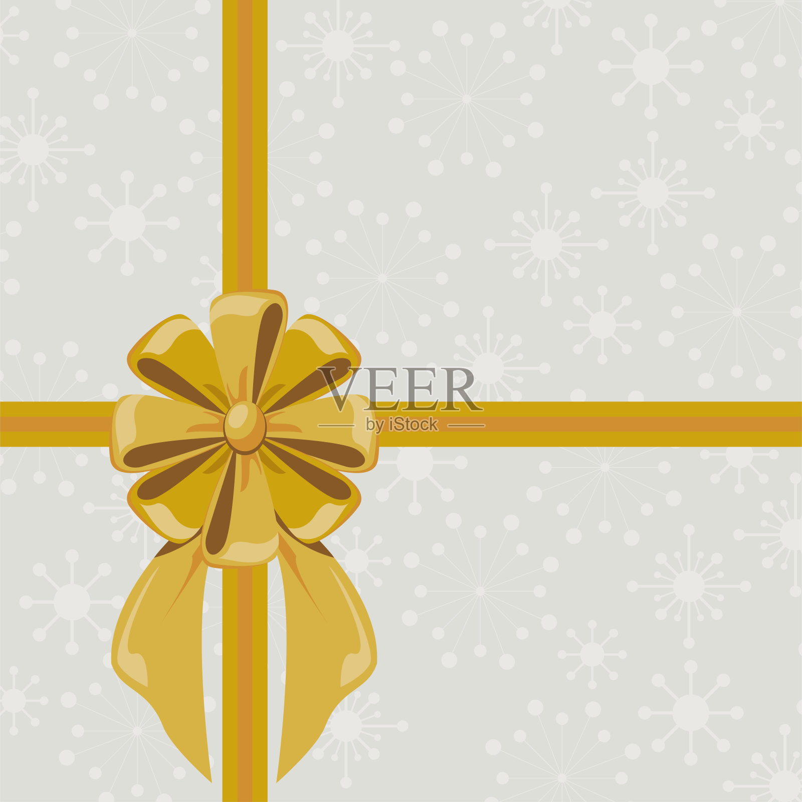 米色背景的蝴蝶结插画图片素材