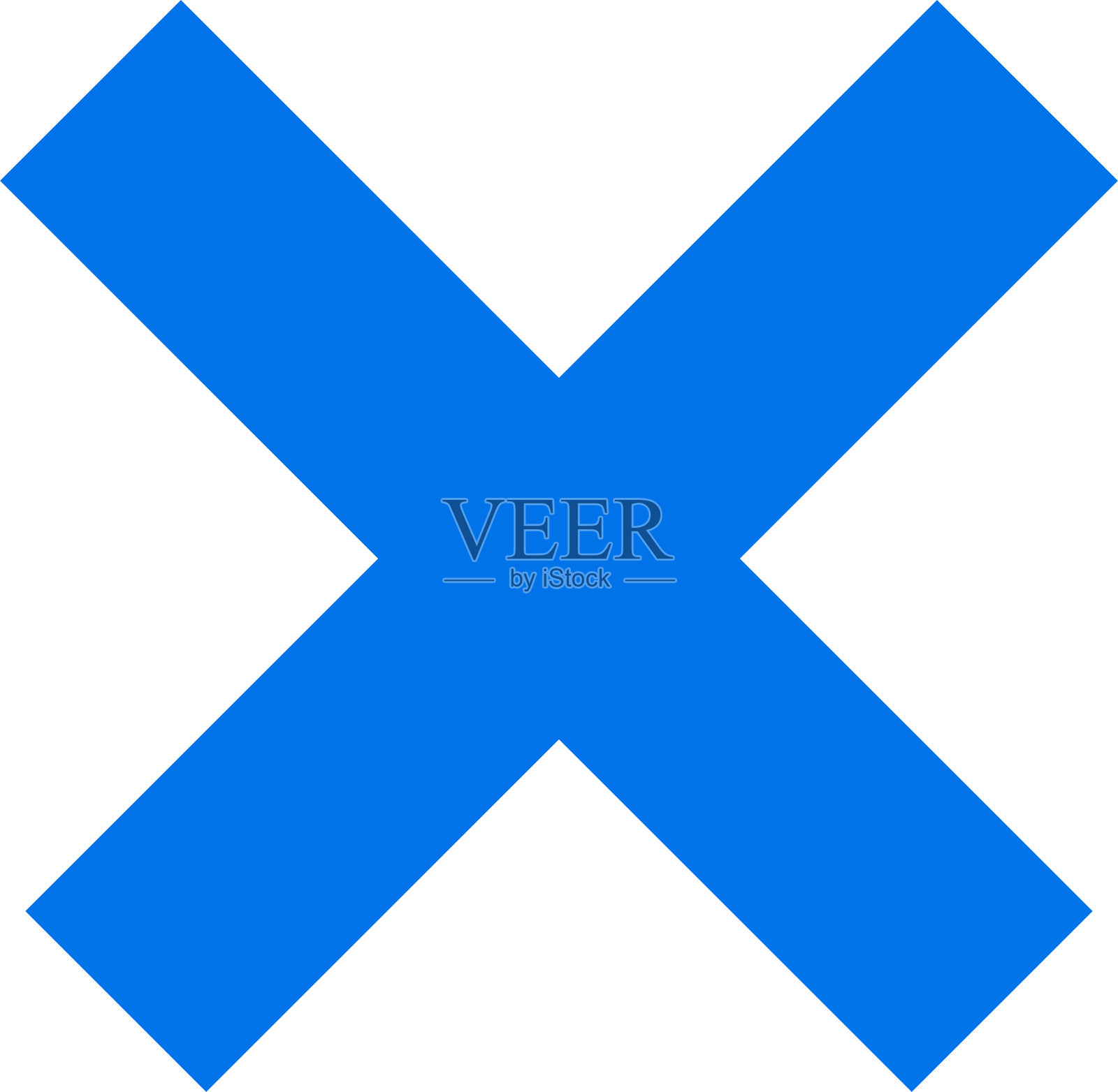 矢量插图的一个十字标记。插画图片素材