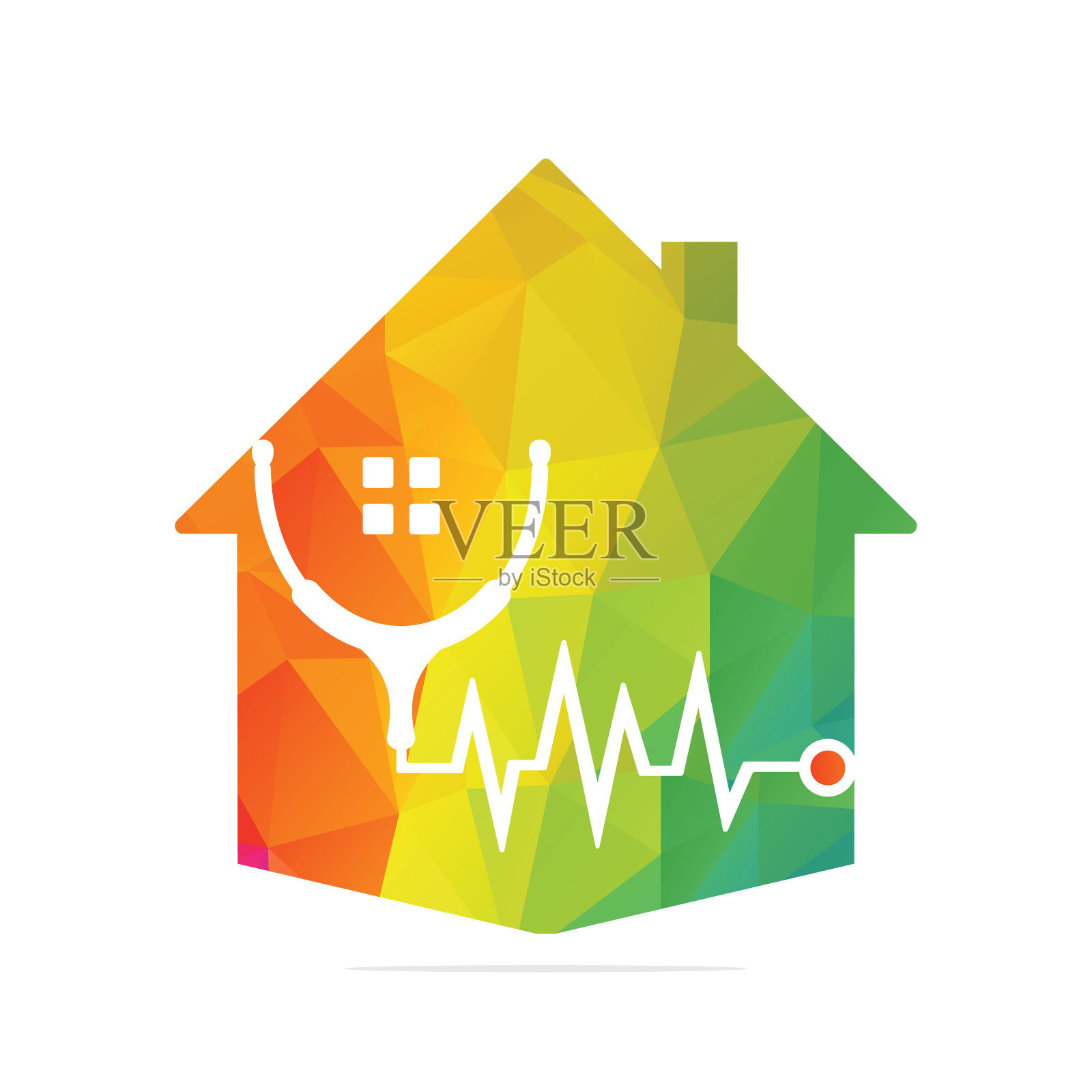 医学媒介标志设计。插画图片素材