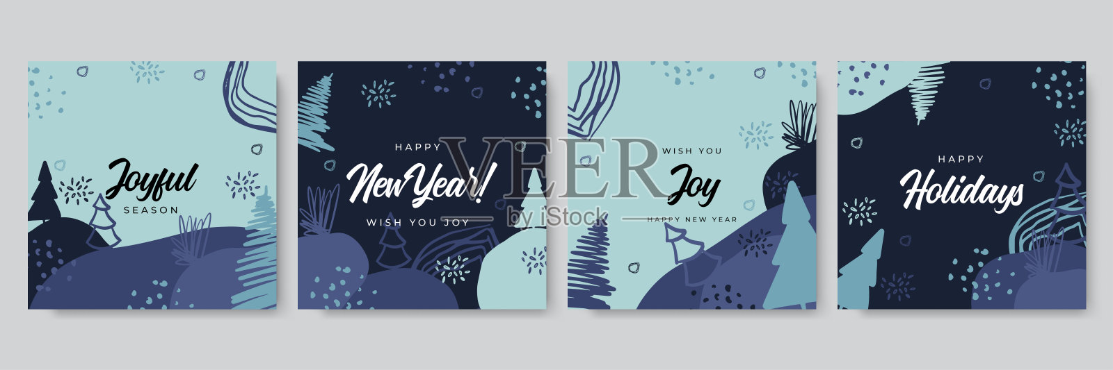 圣诞贺卡快乐。时尚抽象广场冬季假期艺术模板。新年贺卡。适合社交媒体发布，移动应用，横幅设计和网页/互联网广告。设计模板素材