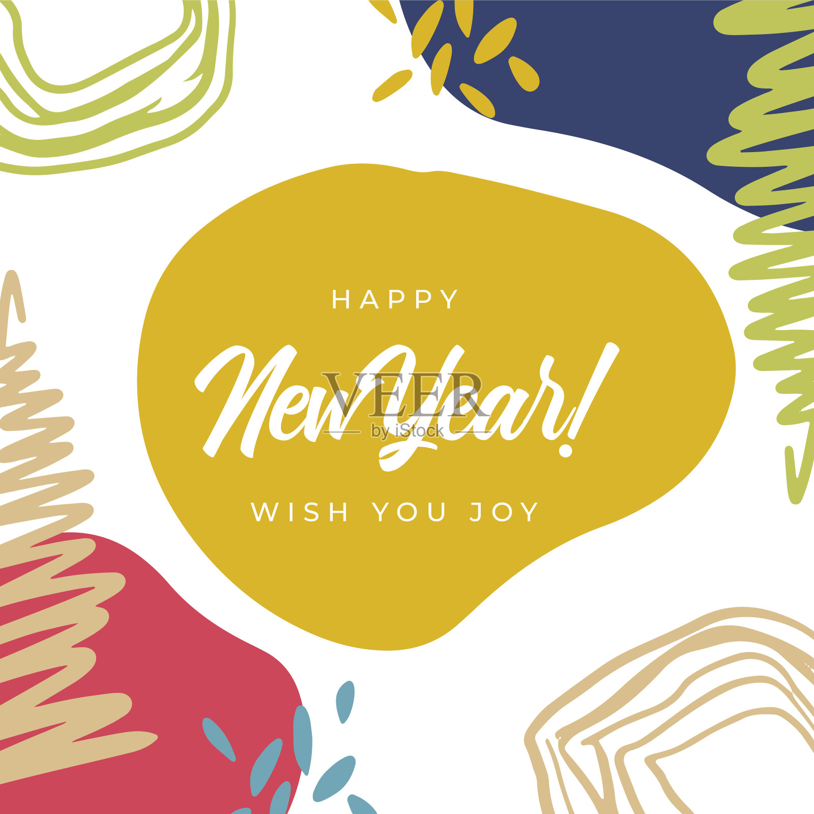 圣诞贺卡快乐。时尚抽象广场冬季假期艺术模板。新年快乐季节贺卡。适用于社交媒体发布、移动应用、横幅设计和网页/互联网广告。设计模板素材