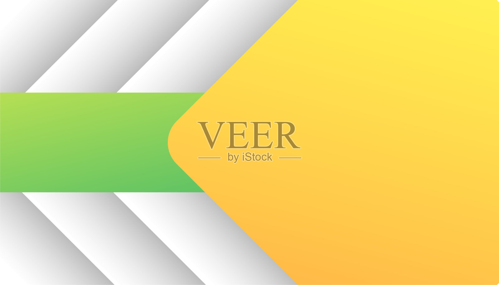 现代简约抽象的黄色和绿色商业演示背景插画图片素材