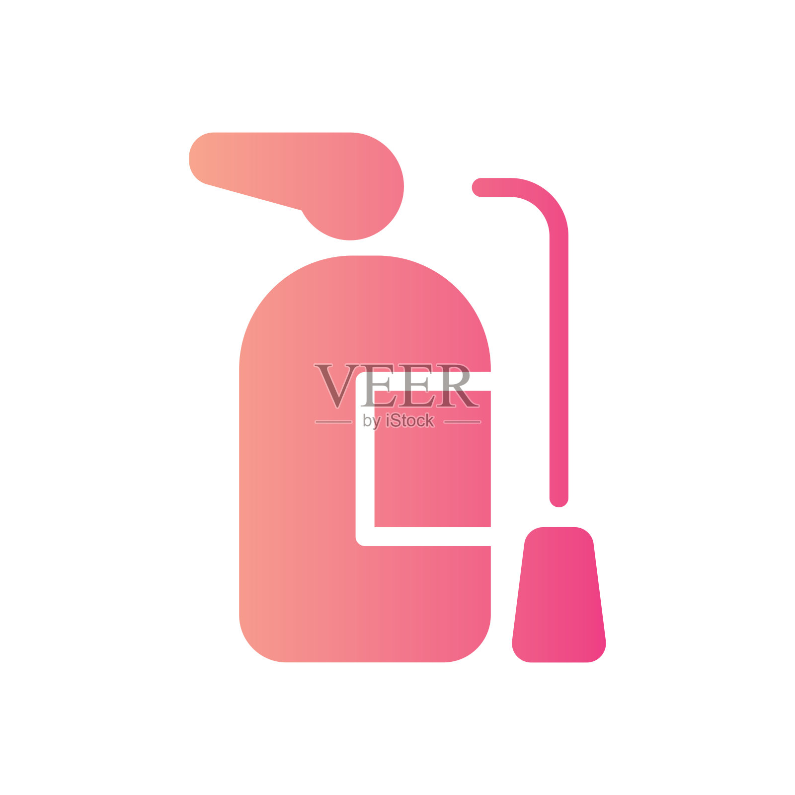 灭火器渐变图标图标素材